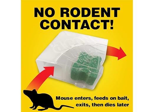 d-Con Disposable Corner Fit Mouse Bait Station - 0.5 Oz (Pack of 3)