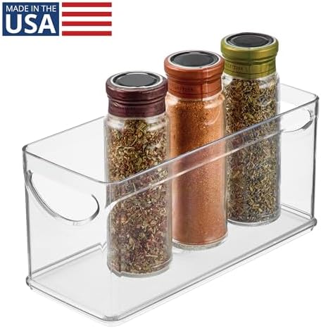 iDesign Plastic Bin, 10" x 4.25" x 5", Clear