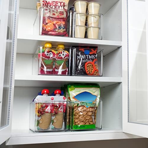 ClearSpace Clear Plastic Storage Bins – Perfect Kitchen Organization and Storage or Pantry Storage – Fridge Organizer, Pantry Organization and Clear Storage Bins, Cabinet Organizers | Plastic storage bin for pantry organization, kitchen storage, and re...