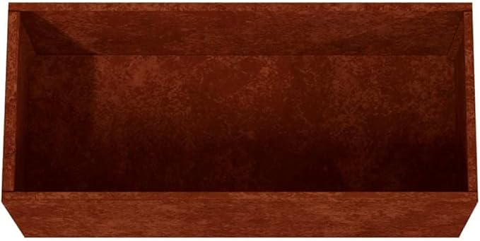 Corten Steel Planter Box Medium Size 4 Pieces Durable Outdoor Garden Container for Vegetables Herbs Flowers Rustic Industrial Design