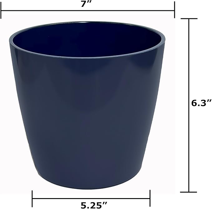 7” Self-Watering Pot – Eco-Friendly Bamboo Planter, Biodegradable & Plastic-Free, Indoor/Outdoor Plant Pot with Built-in Water Well for Healthy Root Growth