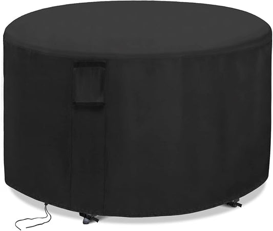 Custom Patio Furniture Cover Round, Outdoor Round Table Cover Waterproof, Patio Furniture Covers for All Weather Resistant