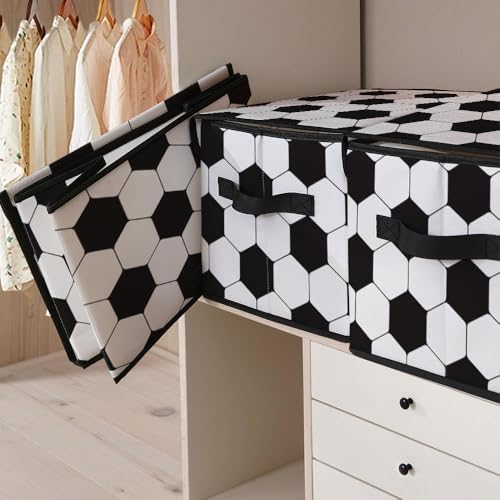 Stackable Clothes Storage Bins with Lids 3 Pack