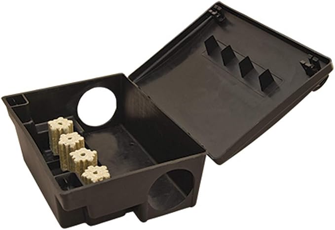 Neogen 000550 Rodent Bait Station,Black,(Pack of 6)