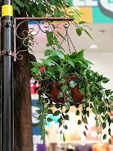 4pcs 14 inch Black Hanging Basket Chain with Hooks Flower Plant Pot Replacement Chain Hanger for Bird Feeders,Planters,Lanterns and Ornaments