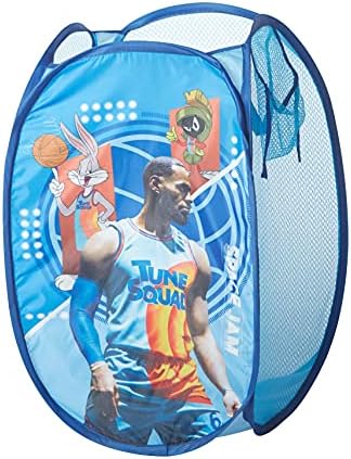 SPACE JAM: A New Legacy Pop Up Laundry Storage Hamper with Handles, 21"H x 13"L x 13"W