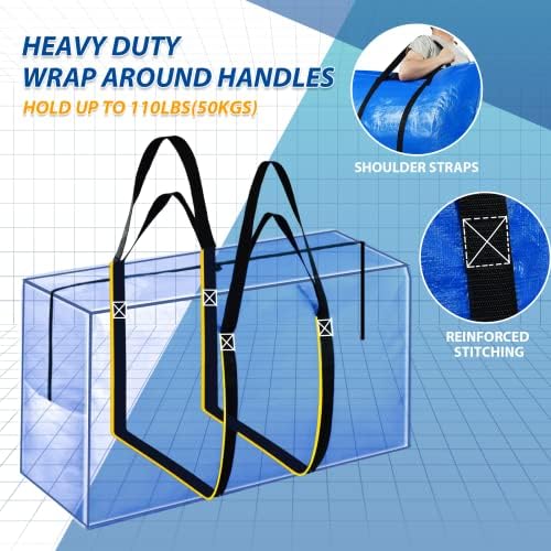 Extra Large Storage Bags, 194 Gallon XXL Jumbo Large Moving Bags Heavy Duty