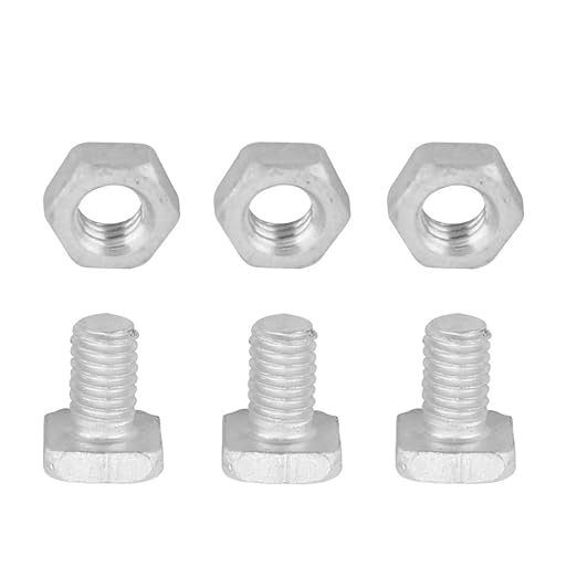 50 Packs Greenhouse Nuts and Bolts Square Head Bolts Nuts Greenhouse Repair Kit Parts Replacement Garden Supplies