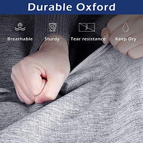 MISSLO 60" Heavy Duty Long Garment Bags for Travel Monogrammed Dress Bag Waterproof Oxford Fabric Wedding Dress Cover for Gowns, Winter Coats, Suits (Pack of 2)