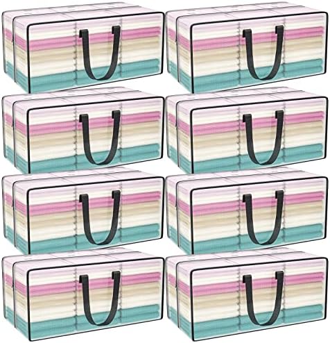 Clear Moving Bags Heavy Duty Extra Large with Strong Zipper Handles