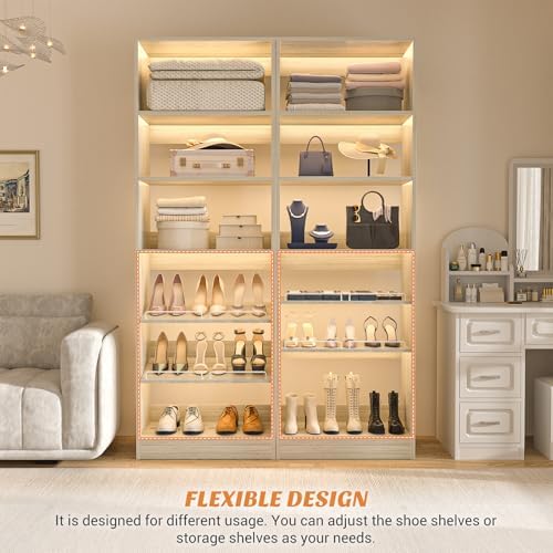 Unikito 25" Closet System Shoes Organizer, Adjustable Shoe Rack for Closet