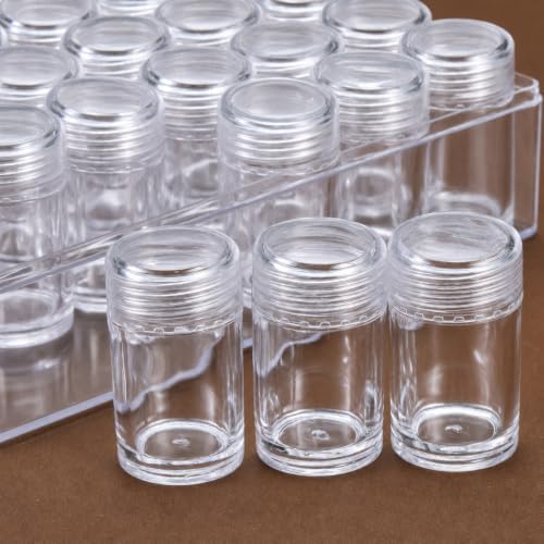 Blulu 60 Bead Container Lidded Small Box, 2 x 1 Inch