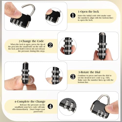 Eccliy Locking Storage Box for Toy, 10.2 x 9 x 4 Inches Discreet Lockable Game Toy Storage Flat Box Bag with Combination Lock, PU Leather(Black)
