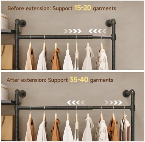 ONBRILL T3 Closet System with Stepless Dimmable LED Light & 4 Large Drawers