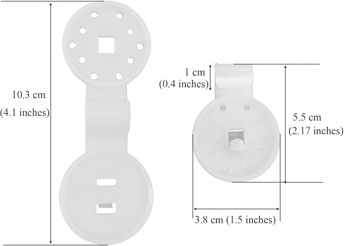 20pcs Shade Cloth Heavy Duty Lock Grip 1.5in White Plastic Clip Garden Sun Shade Fixed Clamp Outdoor Sunshade Net Fixing Clip for Garden Sunshade Net Anti Bird Netting