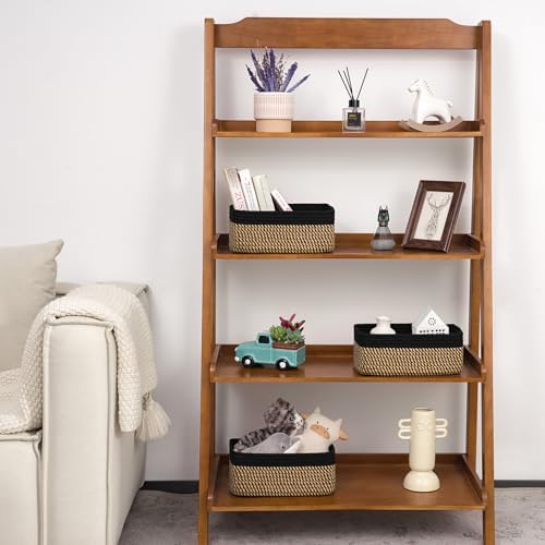 Goodpick 3Pack Wicker Storage Baskets for Closet, 11 x 7 x 4.5