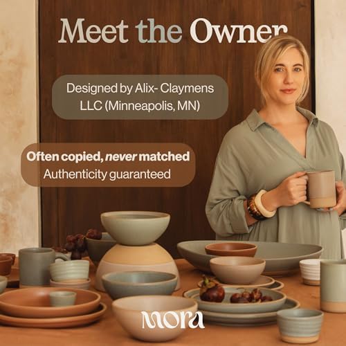 Mora Ceramic Decorative Tray - 10.6in Dish for Jewelry, Soap Dispenser, Perfume, Makeup, Accessories, Candle, in the Bathroom Vanity, Bedside, or Kitchen Counter. Cute Organizers - Sky