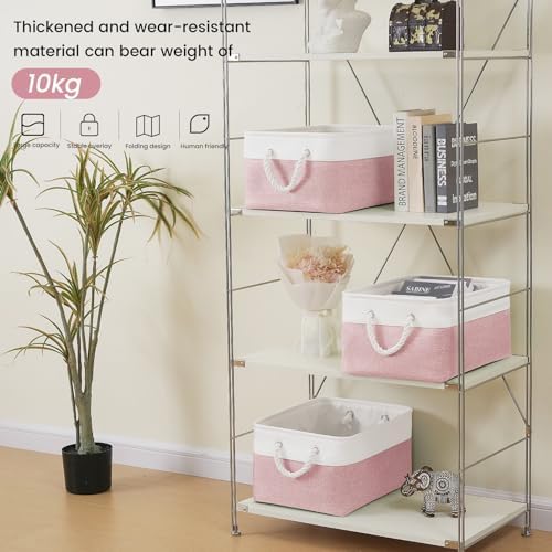 15.7x11.8x8.26 Inch Fabric Large Storage Bins with Handles 3 Pack