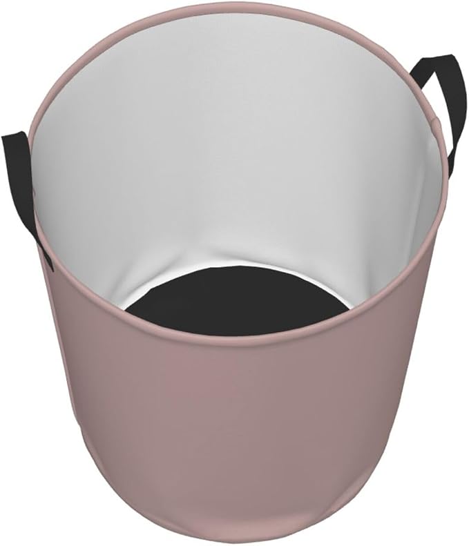 19.6" Large Laundry Hamper Bag, Dusty Pink Trend Color Collapsible Laundry Basket Dirty Clothes Organizer Washing Bin for Family Essentials Storage