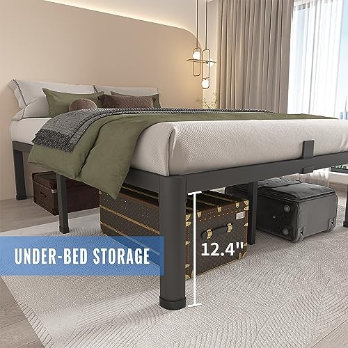MAF 14 Inch Twin Metal Platform Bed Frame with Round Corner Legs