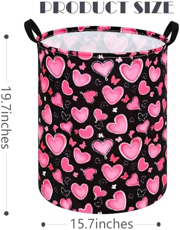 MAIZMZ Girls Storage Basket Kids Hamper Storage Bins Organizer Toy Box Large Canvas Waterproof Laundry Basket for Home/Dorm/Kitchen/Pet/Office/Closet/Shelf/Gift Baskets