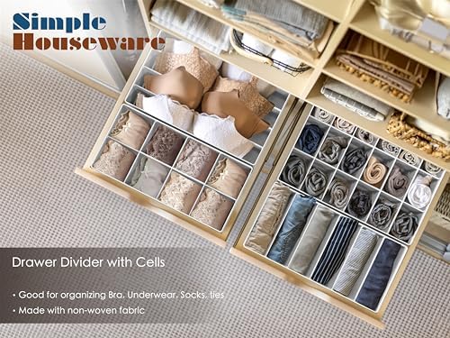 Simple Houseware Closet Underwear Organizer Drawer Divider Assorted 7 pcs
