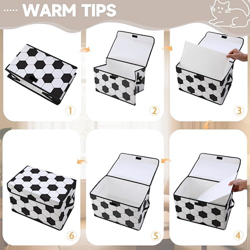 Stackable Clothes Storage Bins with Lids 3 Pack