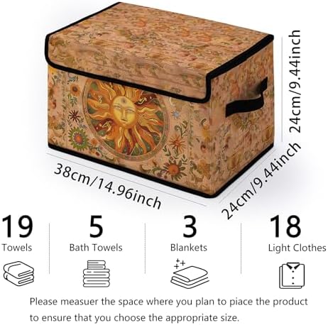 Stackable Clothes Storage Bins with Lids 3 Pack