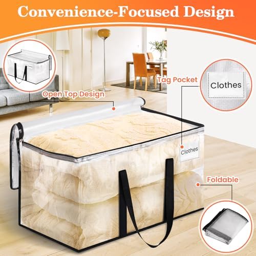 Moving Bags, Extra Large Heavy Duty Storage Bags, 76L, 10 Packs