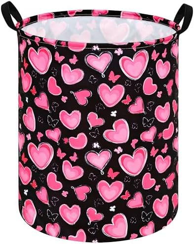 MAIZMZ Girls Storage Basket Kids Hamper Storage Bins Organizer Toy Box Large Canvas Waterproof Laundry Basket for Home/Dorm/Kitchen/Pet/Office/Closet/Shelf/Gift Baskets