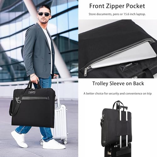 BESMART Garment Bags for Travel, 51" Large Suit Bag for Business Trips