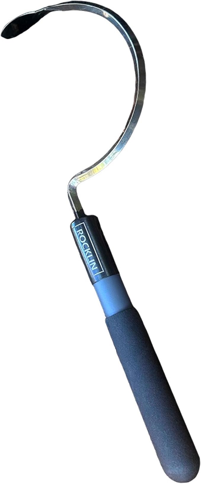 Rocklin Industry Cobra Hook Cultivator Stainless Steel Blade Heavy-Duty Garden Hand Tool for Weeding, Digging & Soil Loosening
