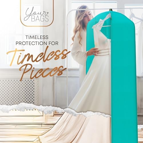 Your Bags Wedding Dress Garment Bag, 72", 20" Gusset, Tiffany