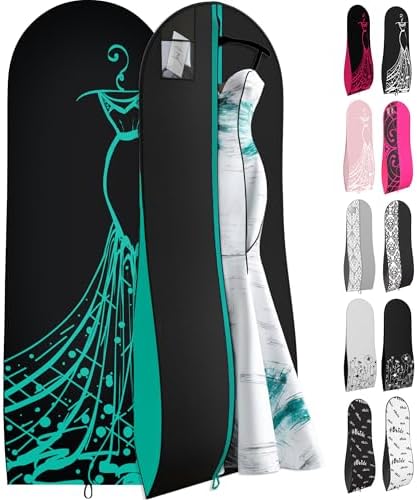 Your Bags Women's Dress & Gown Garment Bag, 72" x 24", 10" Tapered Gusset