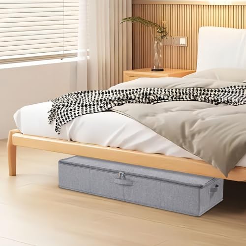 Under Bed Storage Container,Grey,23.6x11.8x5.9 Inch,2 Pack