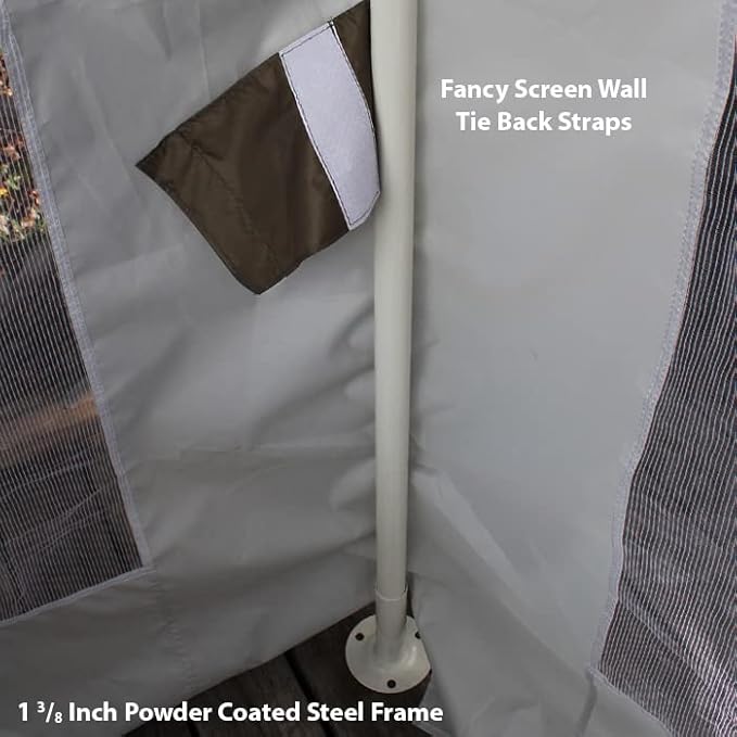 King Canopy Garden Party Canopy with Cover Caramel Crme Cover/13' x13'