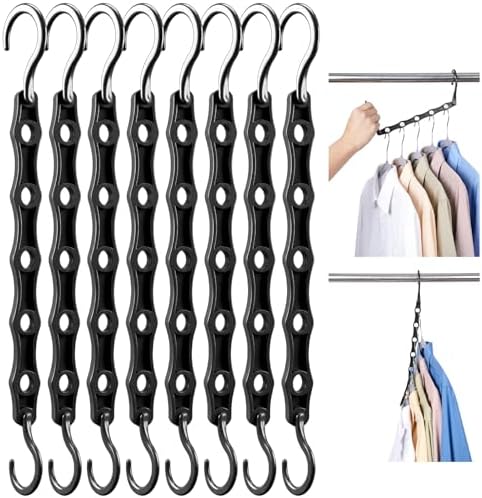 HOUSE DAY Space Saving Hangers 8 Pack, Closet Organizers and Storage