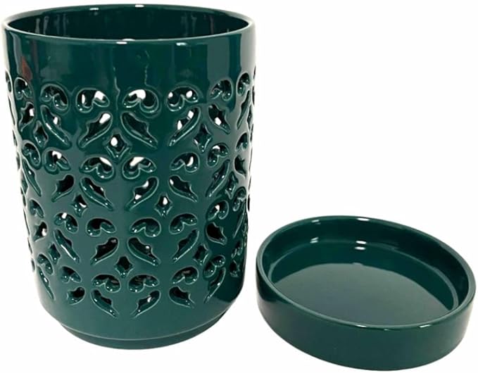 4 Inch Ceramic Orchid Pots with Holes, Breathable Garden Planter with Saucer Promotes Air Circulation for Healthy Plant Growth