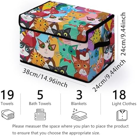 Stackable Clothes Storage Bins with Lids 3 Pack