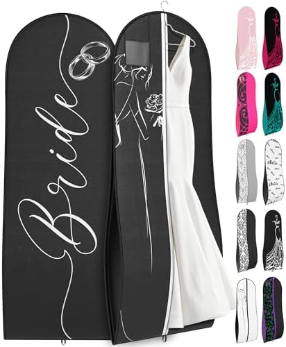 Your Bags Women's Dress & Gown Garment Bag, 72" x 24", 10" Tapered Gusset