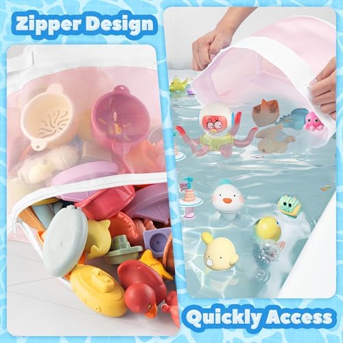 UNEEDE Bath Toy Organizer,4.15 Gallons Bathtub Toy Storage Organizer