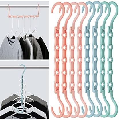 Mr. Pen- Space Saving Hangers, 8 pcs, 360° Rotating Hooks