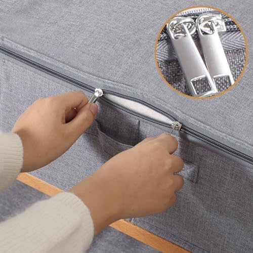 Under Bed Storage Container,Grey,23.6x11.8x5.9 Inch,2 Pack
