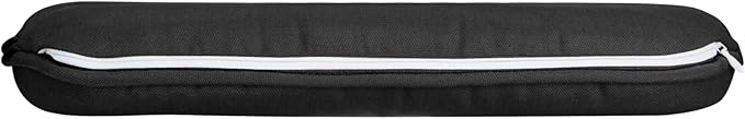 SleepMan Outdoor 17"x16" Chair Cushions with Ties Set of 4, Water Resistant All Weather U-Shape Seat Pads for Patio Garden Furniture Indoor (Set of 4, Black)