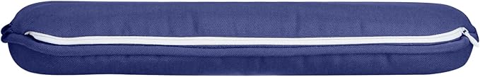 SleepMan Outdoor 17"x16" Chair Cushions with Ties Set of 4, Water Resistant All Weather U-Shape Seat Pads for Patio Garden Furniture Indoor (Set of 4, Dark Blue)