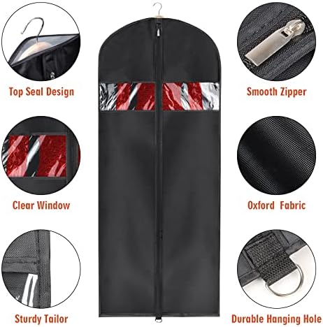 Univivi Garment Bag Suit Bag for Storage and Travel, 60 Inch, Set of 12