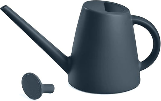 ZXJ Plant Watering Cans for Indoor and Outdoor Home Garden Plants - with Long Spout - Black - 1/2 Gallon
