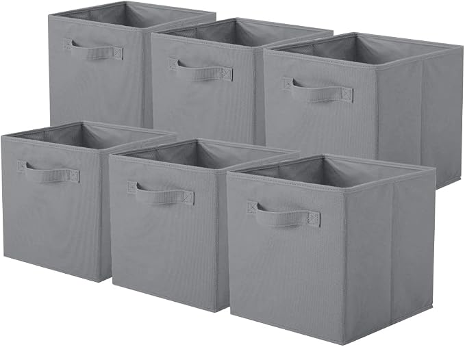 ShellKingdom Storage Bins, Foldable Fabric Storage Cubes And Cloth Storage