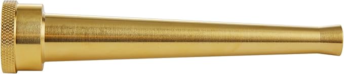 Brass Water Hose Nozzle-6 Inch, 3/4 Inch Thread Inlet Garden Hose Nozzle Sprayer, Heavy-Duty Water Jet Nozzle High Pressure Hose Nozzle