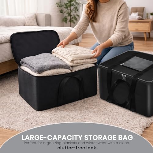 Storite Moisture Proof Nylon Large Size Underbed Storage Bag For Clothes